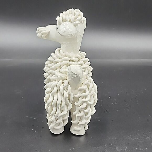 VTG Spaghetti Art French Male Poodle Dog Ceramic MCM Italy Anthropomorphic - Picture 4 of 12